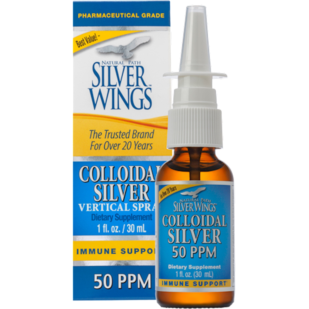 Colloidal Silver 50PPM Vertical Spray, 1 fl oz