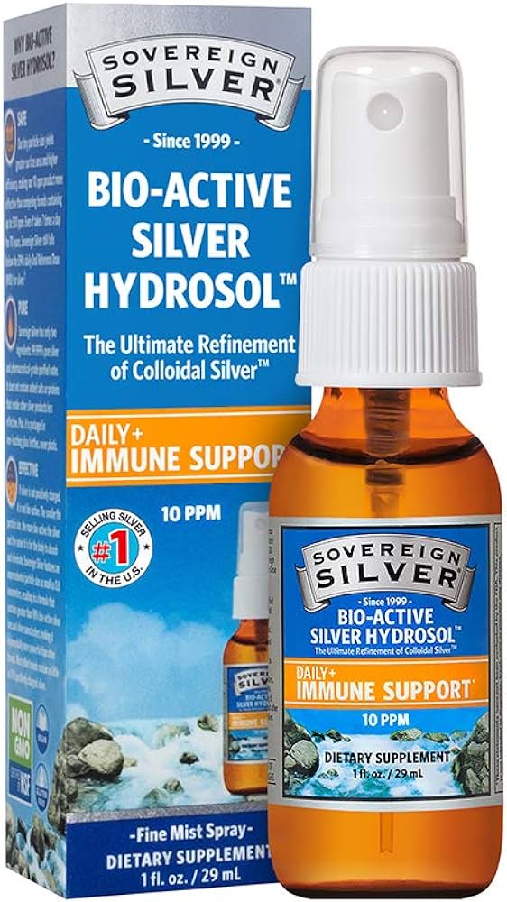 Bio-Active Silver Hydrosol Daily + Immune Support, Fine Mist Spray, 1  fl oz